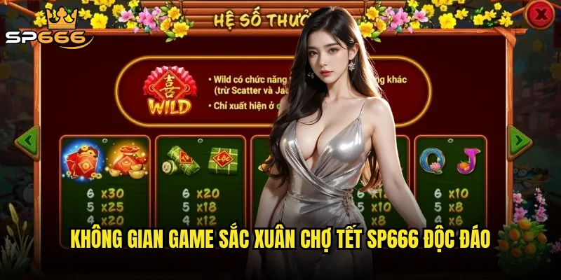 Sắc xuân chợ Tết tại Sp666 có mang không khí Tết đích thực? 2 Không gian game Sắc xuân chợ Tết Sp666 độc đáo